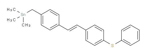 (E)-trimethyl(4-(4-(phenylthio)styryl)benzyl)stannane