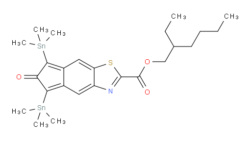 2-ethylhexyl 6-oxo-5,7-bis(trimethylstannyl)-6H-indeno[5,6-d]thiazole-2-carboxylate