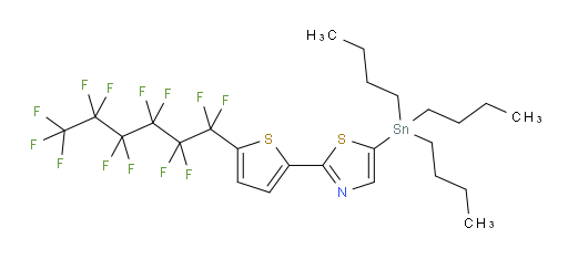 2-(5-(perfluorohexyl)thiophen-2-yl)-5-(tributylstannyl)thiazole