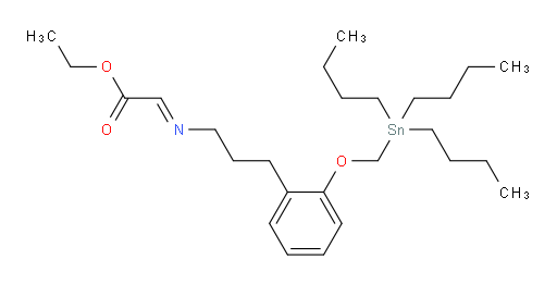 (E)-ethyl 2-((3-(2-((tributylstannyl)methoxy)phenyl)propyl)imino)acetate