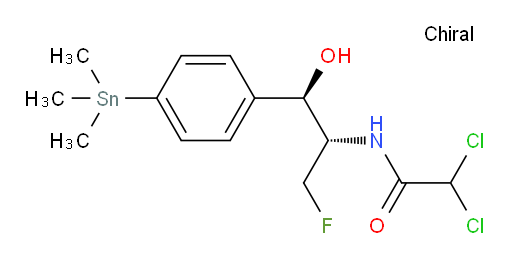 2,2-dichloro-N-((1R,2S)-3-fluoro-1-hydroxy-1-(4-(trimethylstannyl)phenyl)propan-2-yl)acetamide