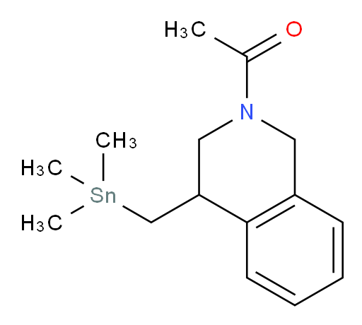 1-(4-((trimethylstannyl)methyl)-3,4-dihydroisoquinolin-2(1H)-yl)ethanone