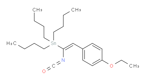 (E)-tributyl(2-(4-ethoxyphenyl)-1-isocyanatovinyl)stannane