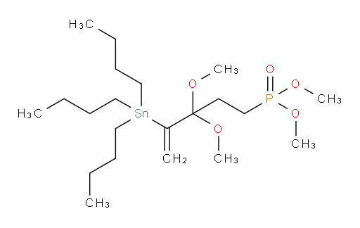 dimethyl (3,3-dimethoxy-4-(tributylstannyl)pent-4-en-1-yl)phosphonate