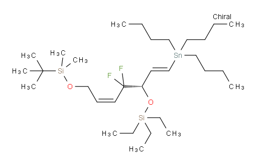 (S,Z)-11,11-diethyl-8,8-difluoro-2,2,3,3-tetramethyl-9-((E)-2-(tributylstannyl)vinyl)-4,10-dioxa-3,11-disilatridec-6-ene