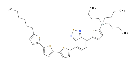 4-(5''-hexyl-[2,2':5',2''-terthiophen]-5-yl)-7-(5-(tributylstannyl)thiophen-2-yl)benzo[c][1,2,5]thiadiazole