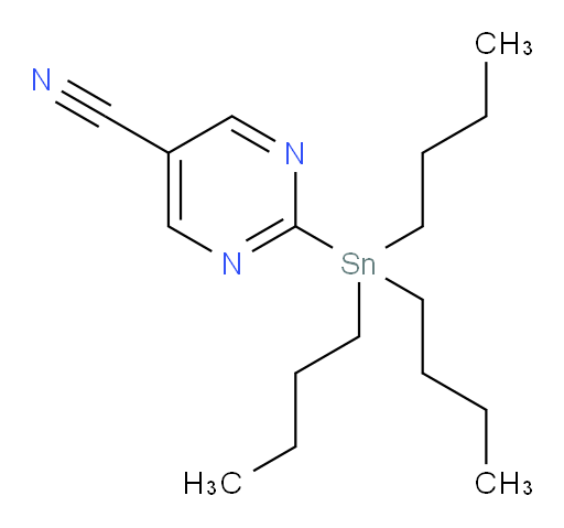 2-(tributylstannyl)pyrimidine-5-carbonitrile