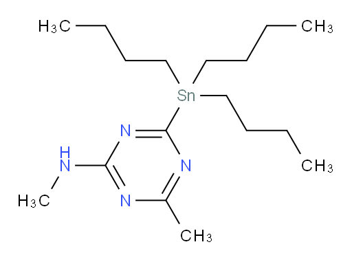 N,4-dimethyl-6-(tributylstannyl)-1,3,5-triazin-2-amine