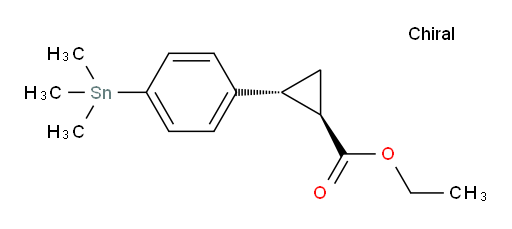 (1R,2R)-ethyl 2-(4-(trimethylstannyl)phenyl)cyclopropanecarboxylate