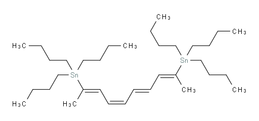 (2E,4Z,6E,8E)-deca-2,4,6,8-tetraene-2,9-diylbis(tributylstannane)