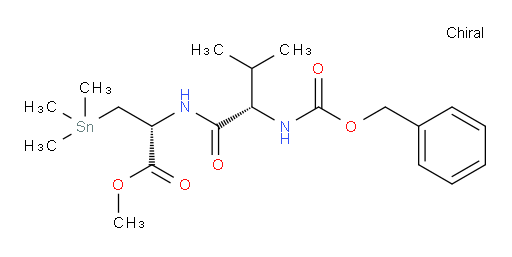 (R)-methyl 2-((S)-2-(((benzyloxy)carbonyl)amino)-3-methylbutanamido)-3-(trimethylstannyl)propanoate