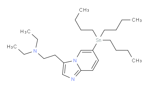 N,N-diethyl-2-(6-(tributylstannyl)imidazo[1,2-a]pyridin-3-yl)ethanamine