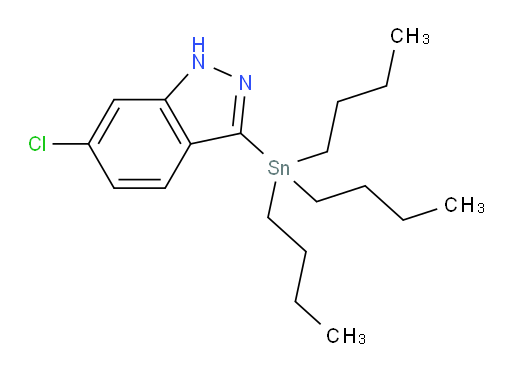 6-chloro-3-(tributylstannyl)-1H-indazole