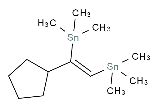 (Z)-(1-cyclopentylethene-1,2-diyl)bis(trimethylstannane)