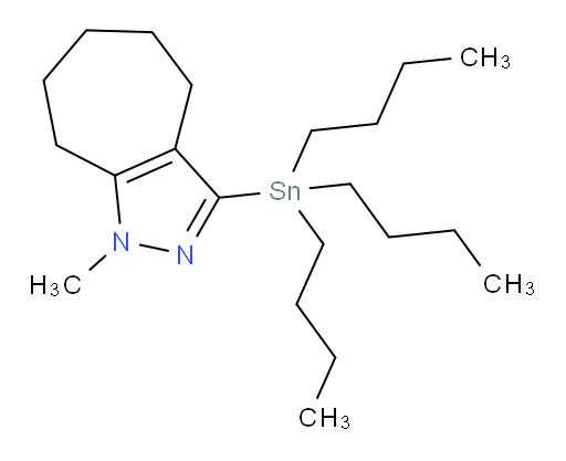 1-methyl-3-(tributylstannyl)-1,4,5,6,7,8-hexahydrocyclohepta[c]pyrazole