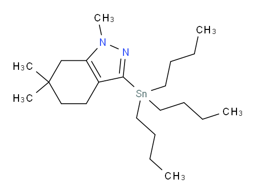 1,6,6-trimethyl-3-(tributylstannyl)-4,5,6,7-tetrahydro-1H-indazole