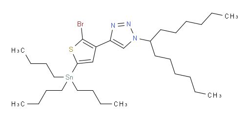 4-(2-bromo-5-(tributylstannyl)thiophen-3-yl)-1-(tridecan-7-yl)-1H-1,2,3-triazole