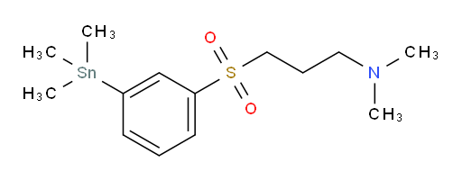 N,N-dimethyl-3-((3-(trimethylstannyl)phenyl)sulfonyl)propan-1-amine