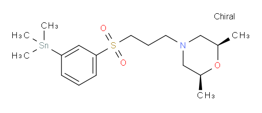 (2R,6S)-2,6-dimethyl-4-(3-((3-(trimethylstannyl)phenyl)sulfonyl)propyl)morpholine