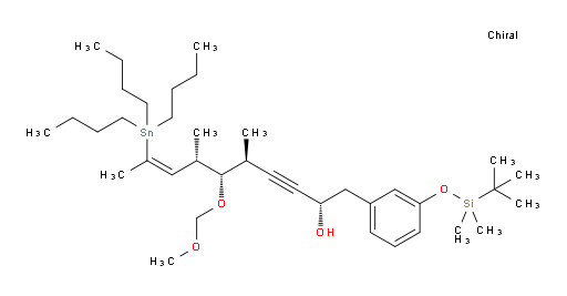 (2S,5S,6R,7S,Z)-1-(3-((tert-butyldimethylsilyl)oxy)phenyl)-6-(methoxymethoxy)-5,7-dimethyl-9-(tributylstannyl)dec-8-en-3-yn-2-ol