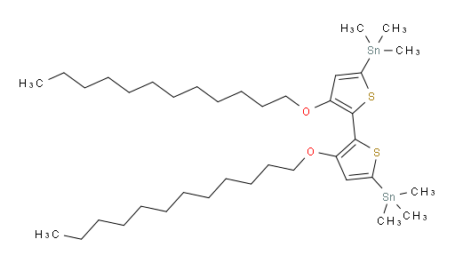(3,3'-双(十二烷氧基)-[2,2'-联噻吩]-5,5'-二基)双(三甲基锡烷)
