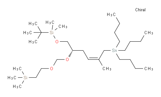 (S,Z)-2,2,11,11,12,12-hexamethyl-8-(3-methyl-4-(tributylstannyl)but-2-en-1-yl)-5,7,10-trioxa-2,11-disilatridecane