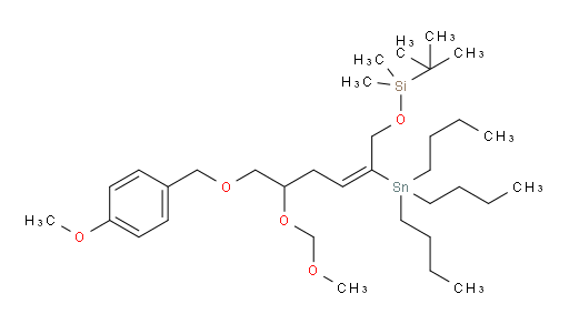 (E)-5-(((4-methoxybenzyl)oxy)methyl)-11,11,12,12-tetramethyl-8-(tributylstannyl)-2,4,10-trioxa-11-silatridec-7-ene