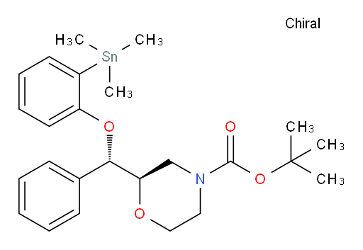 (R)-tert-butyl 2-((S)-phenyl(2-(trimethylstannyl)phenoxy)methyl)morpholine-4-carboxylate