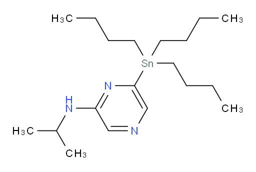 N-isopropyl-6-(tributylstannyl)pyrazin-2-amine