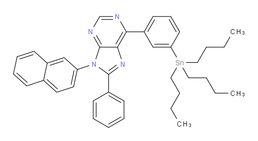 9-(naphthalen-2-yl)-8-phenyl-6-(3-(tributylstannyl)phenyl)-9H-purine