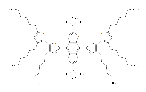 (4,8-bis(3,3',5'-trihexyl-[2,2'-bithiophen]-5-yl)benzo[1,2-b:4,5-b']dithiophene-2,6-diyl)bis(trimethylstannane)