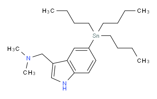 N,N-dimethyl-1-(5-(tributylstannyl)-1H-indol-3-yl)methanamine