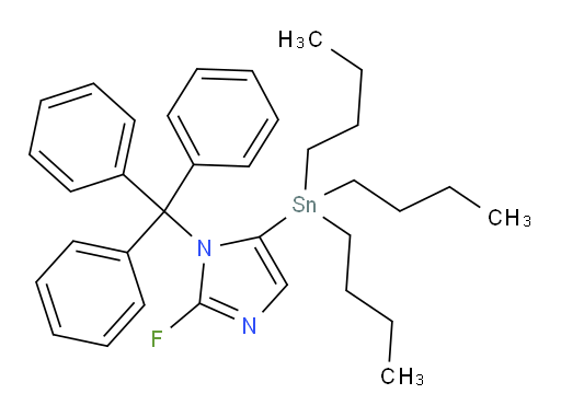 2-fluoro-5-(tributylstannyl)-1-trityl-1H-imidazole