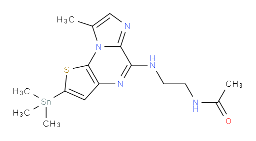 N-(2-((8-methyl-2-(trimethylstannyl)imidazo[1,2-a]thieno[3,2-e]pyrazin-5-yl)amino)ethyl)acetamide