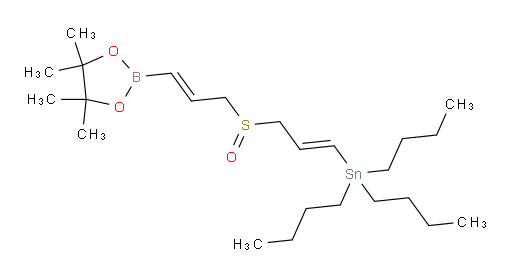 tributyl((E)-3-(((E)-3-(4,4,5,5-tetramethyl-1,3,2-dioxaborolan-2-yl)allyl)sulfinyl)prop-1-en-1-yl)stannane