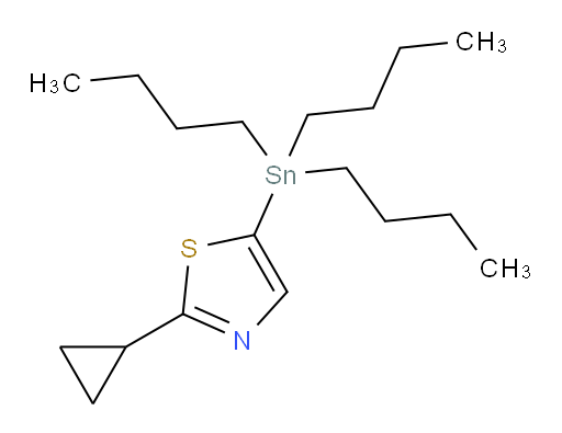 2-cyclopropyl-5-(tributylstannyl)thiazole