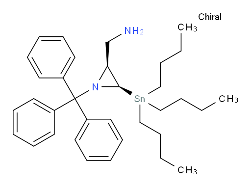 ((2S,3R)-3-(tributylstannyl)-1-tritylaziridin-2-yl)methanamine