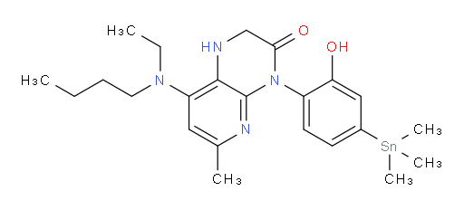 8-(butyl(ethyl)amino)-4-(2-hydroxy-4-(trimethylstannyl)phenyl)-6-methyl-1,2-dihydropyrido[2,3-b]pyrazin-3(4H)-one