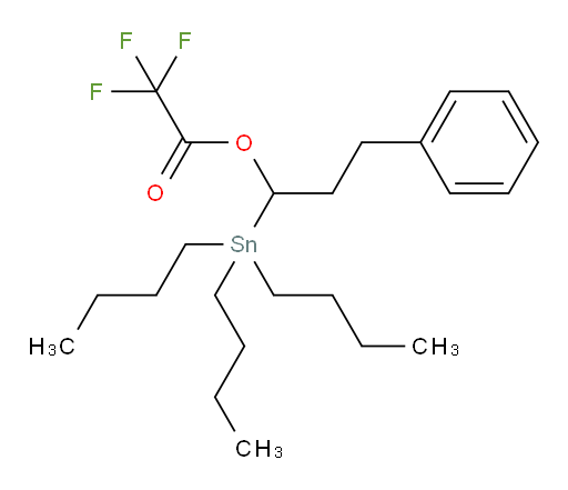 3-苯基-1-(三丁基锡基)丙基 2,2,2-三氟乙酸酯
