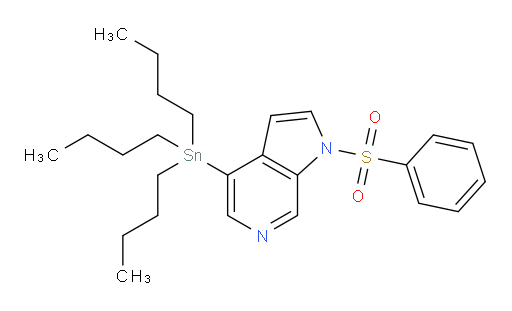 1-(苯基磺酰基)-4-(三丁基锡基)-1H-吡咯并[2,3-c]吡啶