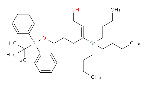 (E)-6-((叔丁基二苯基sil氧基))-3-(三丁基锡基)己-2-烯-1-醇