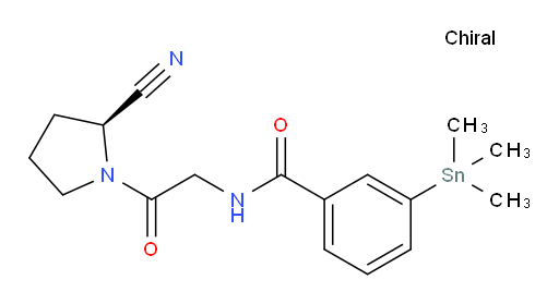 (S)-N-(2-(2-cyanopyrrolidin-1-yl)-2-oxoethyl)-3-(trimethylstannyl)benzamide