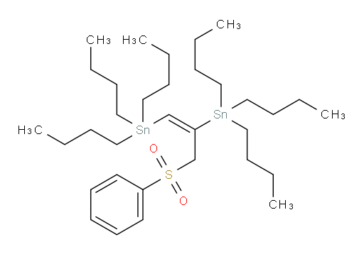 (E)-(3-(苯基磺酰基)丙-1-烯-1,2-二基)双(三丁基锡烷)