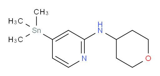N-(四氢-2H-吡喃-4-基)-4-(三甲基锡基)吡啶-2-胺
