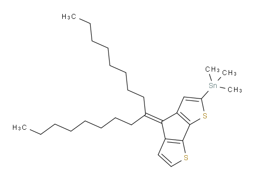 (4-(heptadecan-9-ylidene)-4H-cyclopenta[1,2-b:5,4-b']dithiophen-2-yl)trimethylstannane