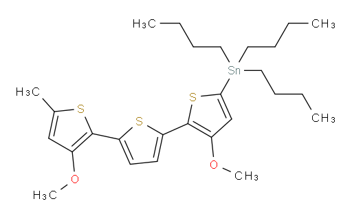 tributyl(3,3''-dimethoxy-5''-methyl-[2,2':5',2''-terthiophen]-5-yl)stannane