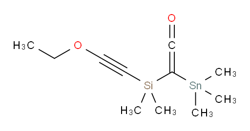 2-((ethoxyethynyl)dimethylsilyl)-2-(trimethylstannyl)ethenone