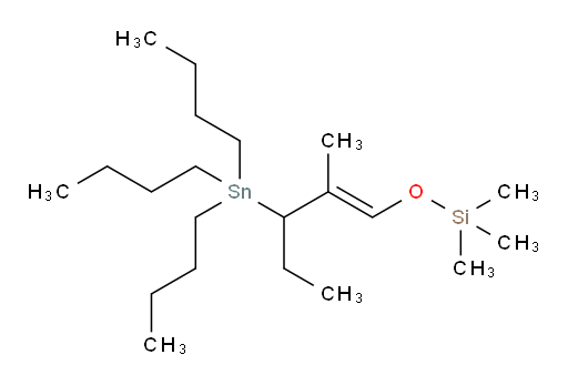 (E)-trimethyl((2-methyl-3-(tributylstannyl)pent-1-en-1-yl)oxy)silane