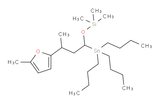 trimethyl(3-(5-methylfuran-2-yl)-1-(tributylstannyl)butoxy)silane