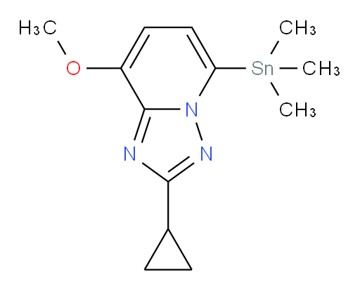 2-cyclopropyl-8-methoxy-5-(trimethylstannyl)-[1,2,4]triazolo[1,5-a]pyridine